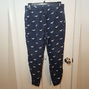 HOLLISTER MEN'S DRAWSTRING FLANNEL JOGGERS SIZE MEDIUM